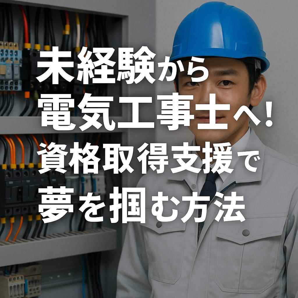 未経験から電気工事士へ！資格取得支援で夢を掴む方法